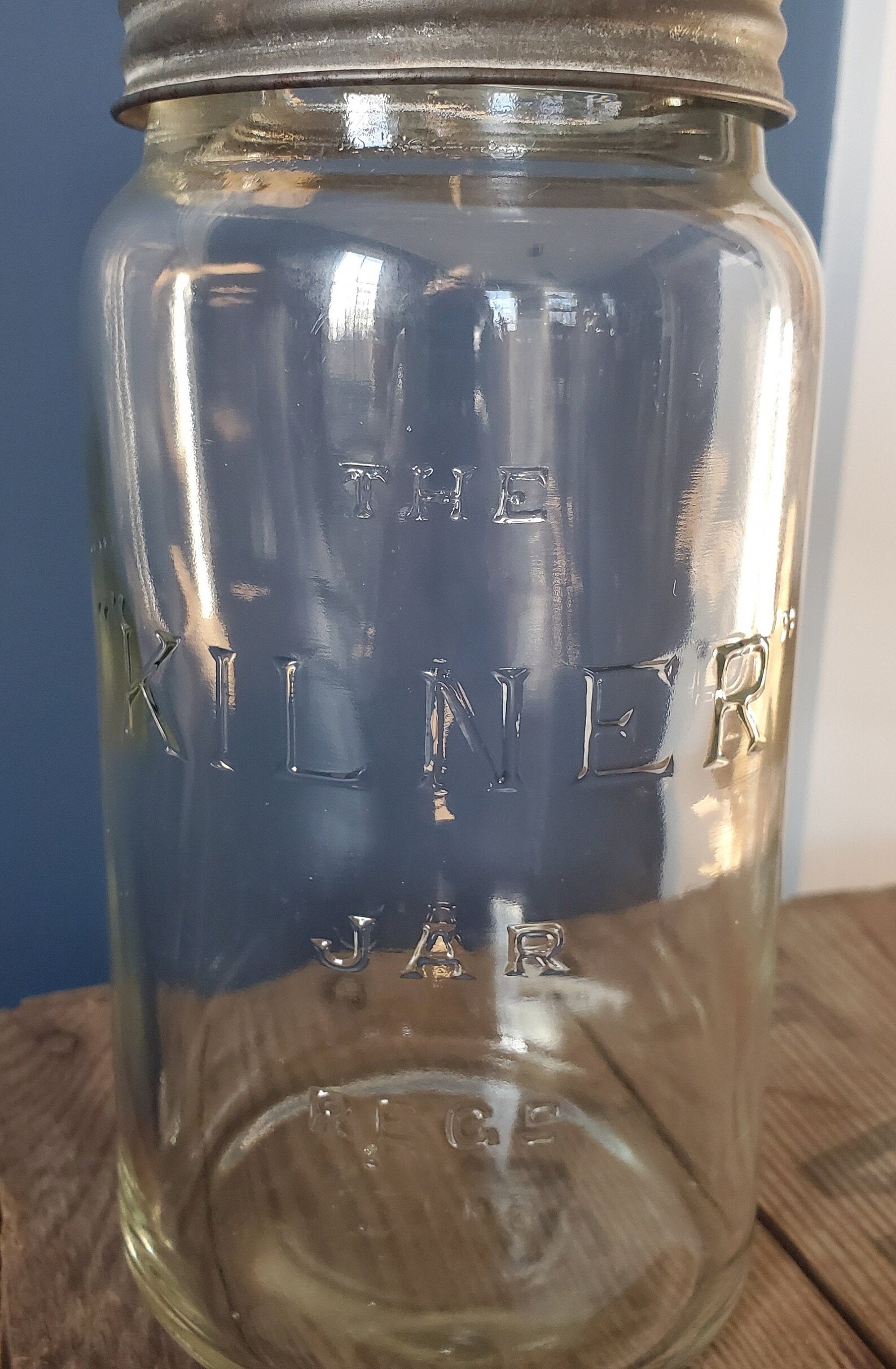 Vintage the Kilner Jar Glass Insert Screw Top 2 Lb quart Jar Etsy