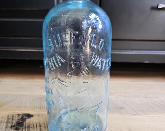 Vintage Buffalo Lithia Water 1/2 Gallon Bottle