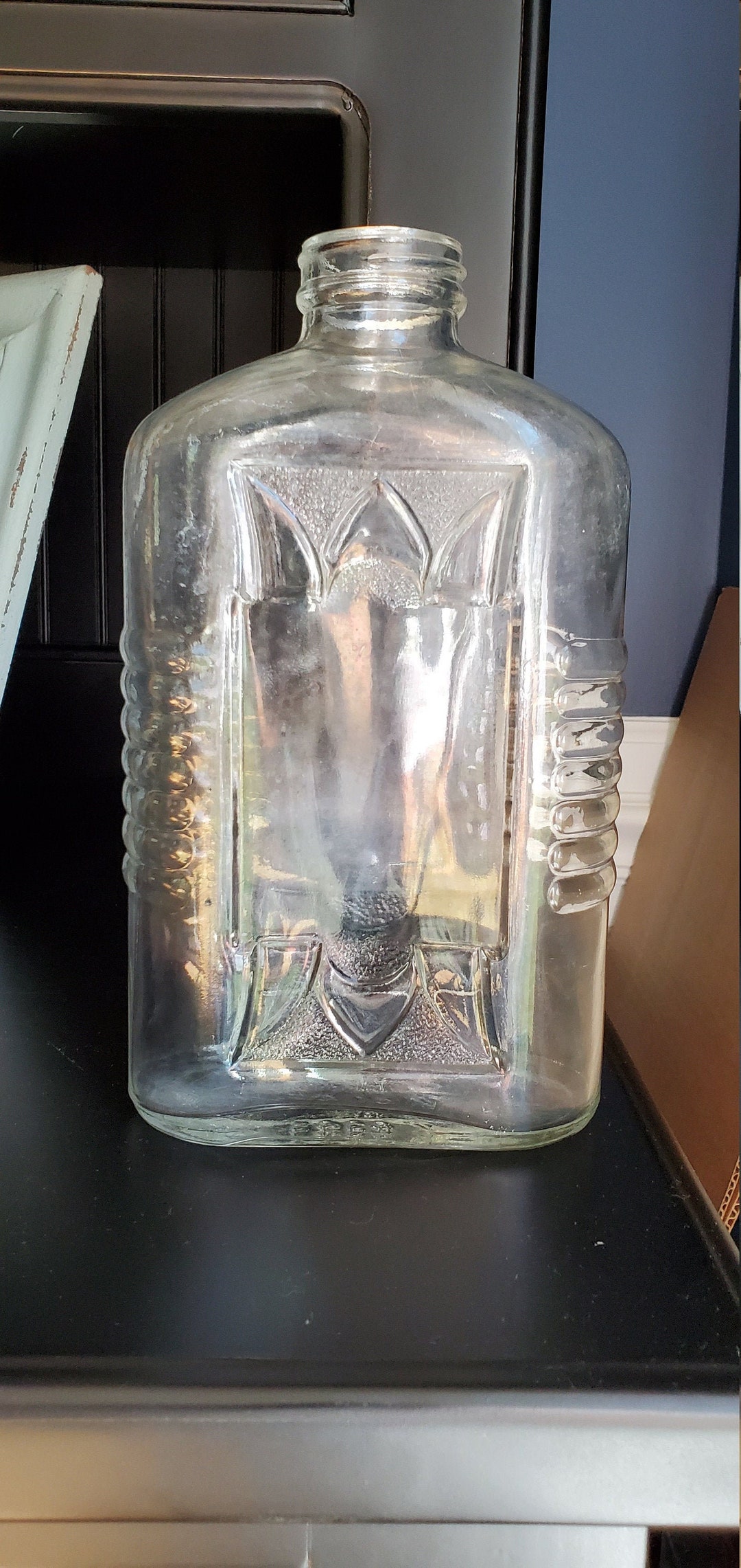Vintage Clear Glass Refrigerator Bottle - Etsy
