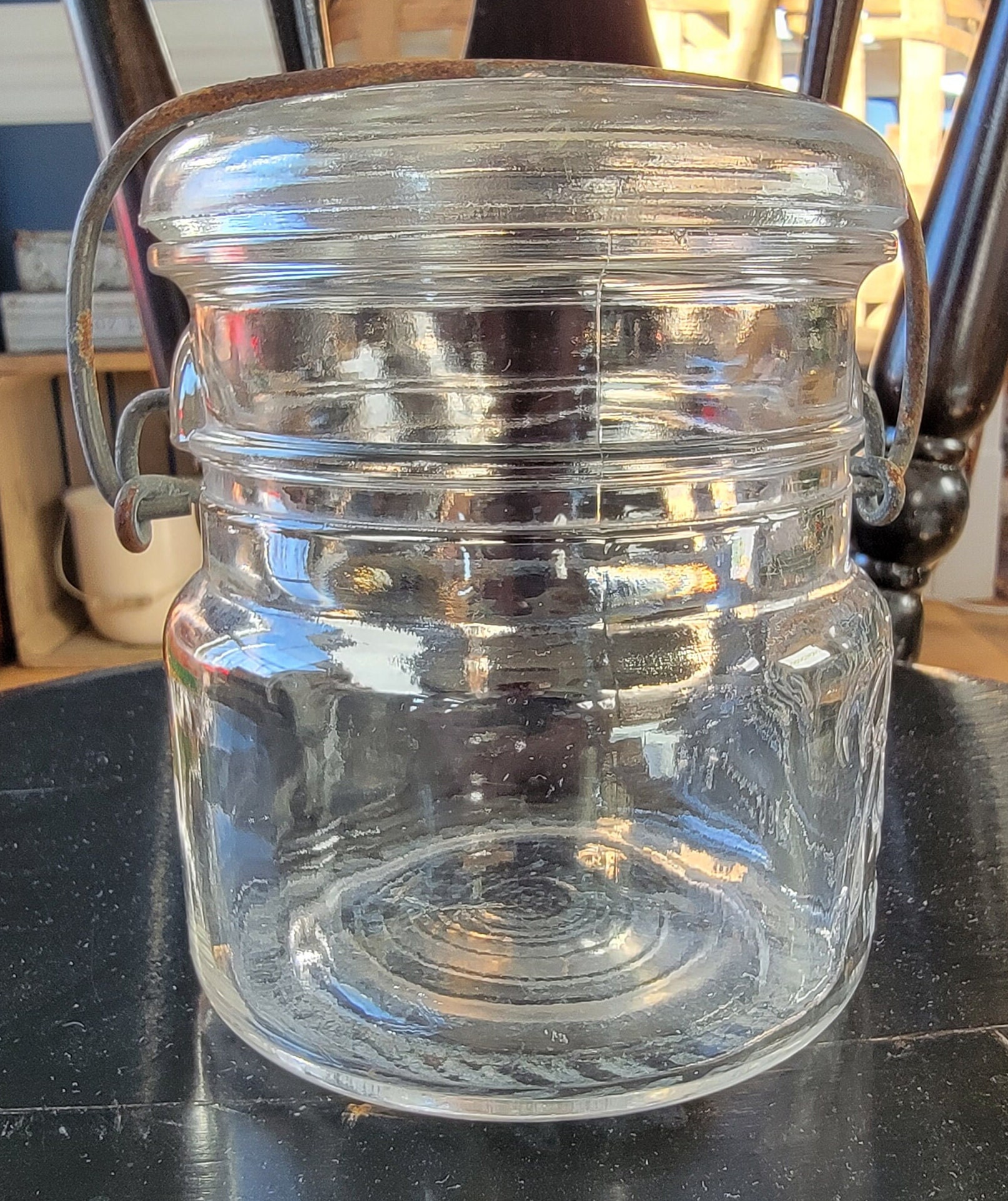Clear Glass Pint Ball Mason Jar Eclipse Wide Mouth Etsy