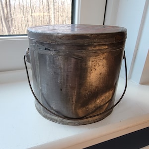 Small Metal Berry Bucket / Lunch Pail