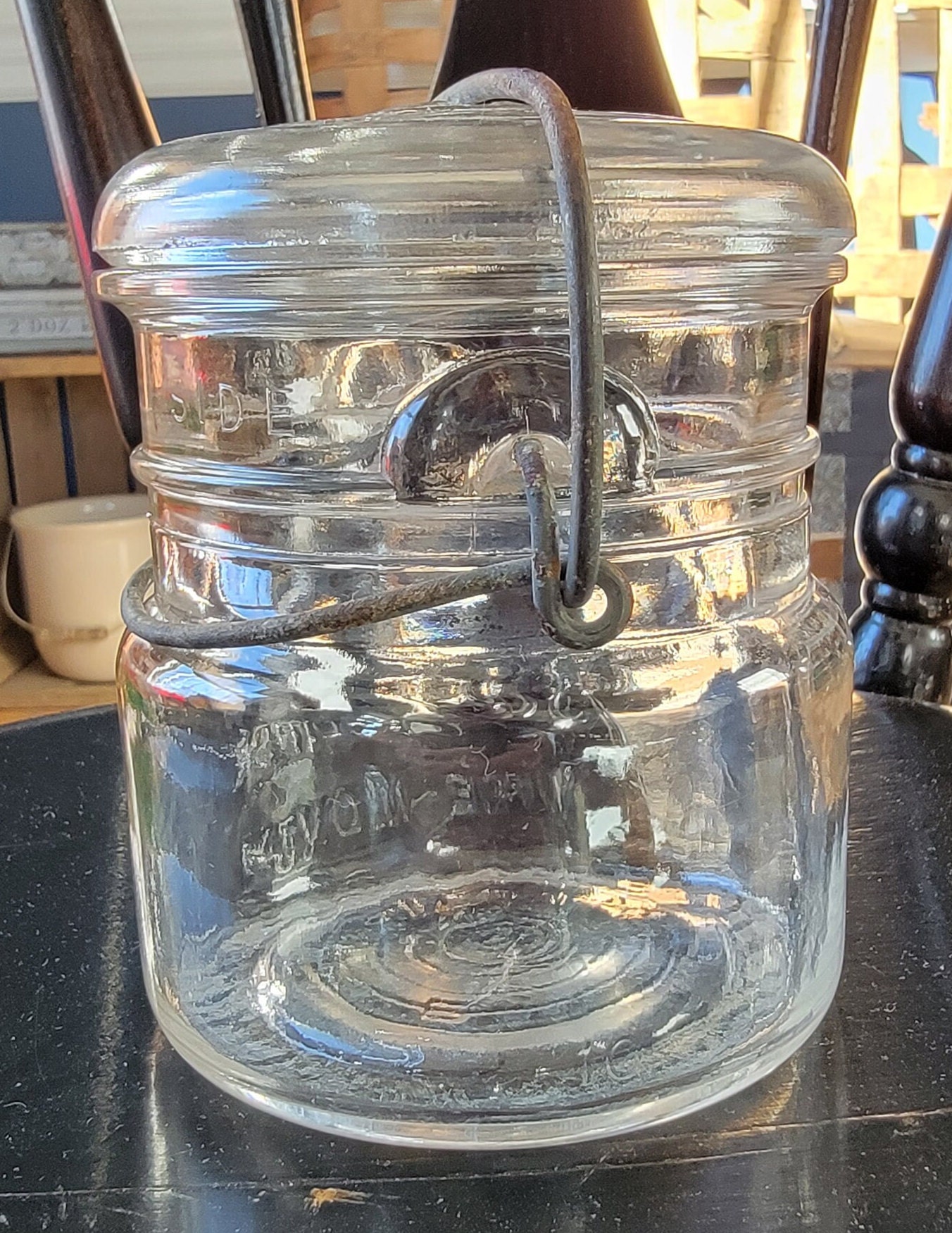 Clear Glass Pint Ball Mason Jar Eclipse Wide Mouth Etsy