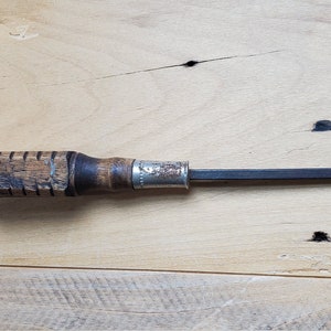 Vintage Wooden Handle Flathead Screwdriver
