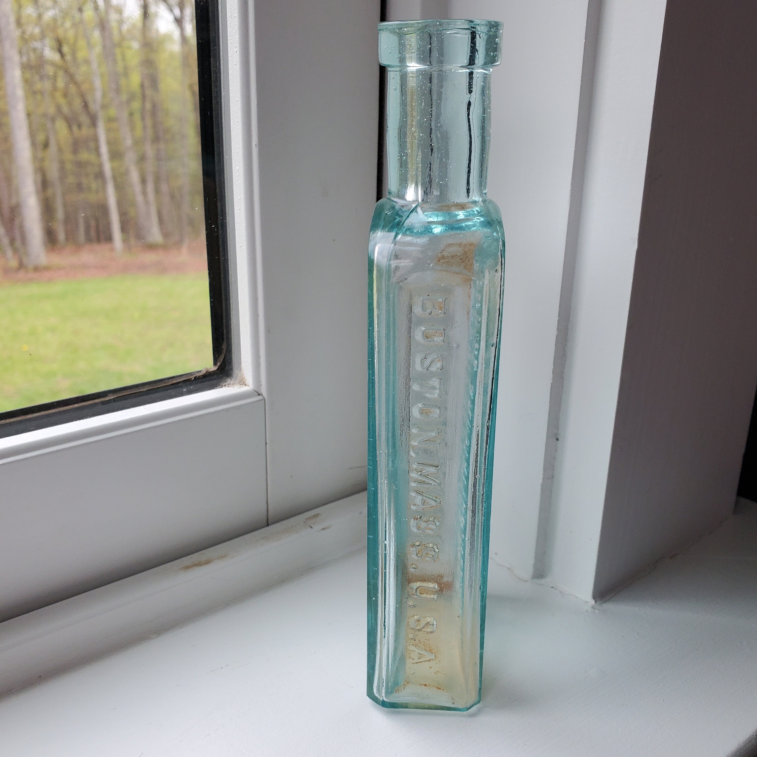 Vintage Aqua Glass Potter Drugs & Chem. Corp. Bottle Etsy