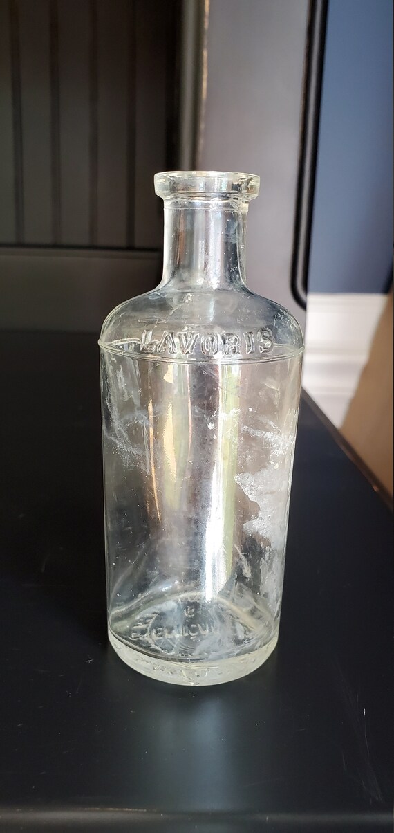 Vintage Lavoris Clear Glass Bottle Etsy