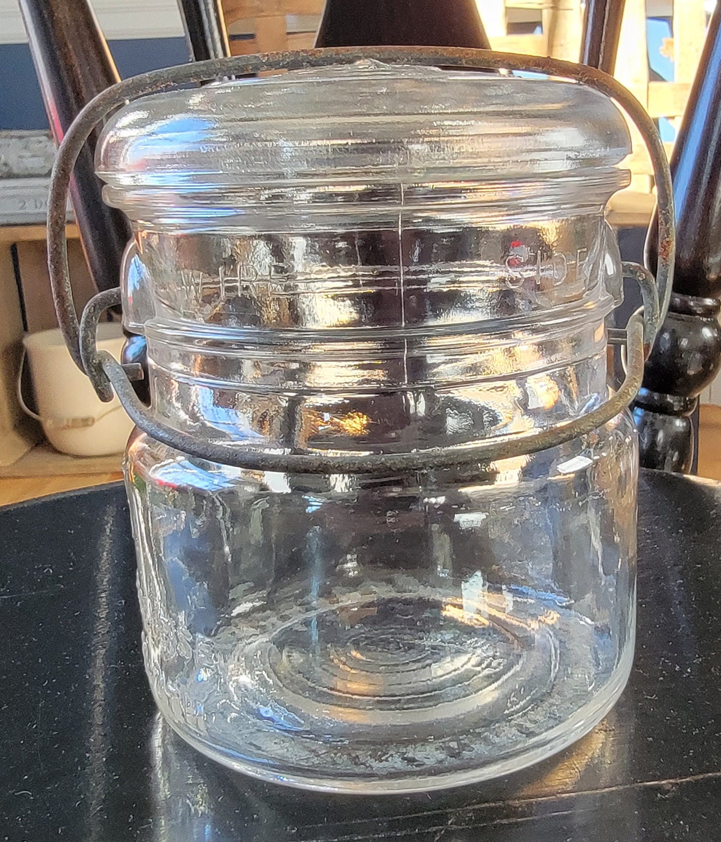 Clear Glass Pint Ball Mason Jar Eclipse Wide Mouth Etsy