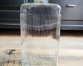 Vintage Clear Glass Refrigerator Bottle