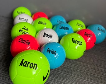 Personalised Nike Football printed with name