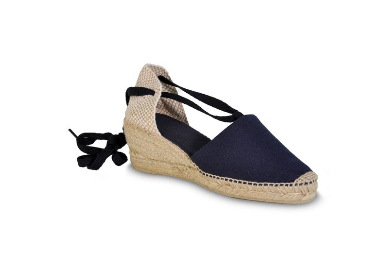 blue wedge espadrilles