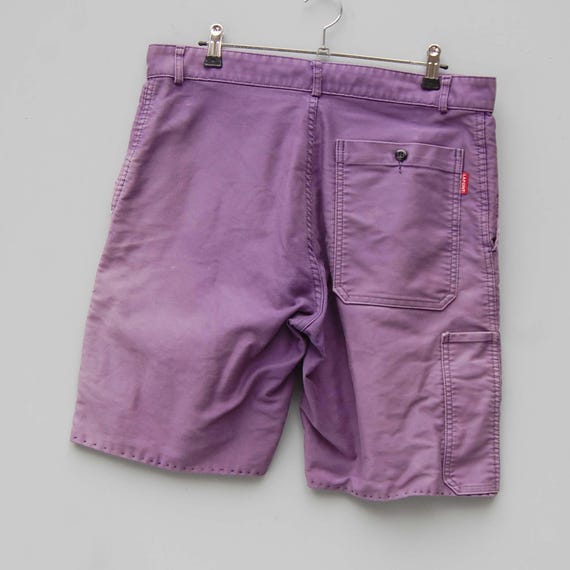 ETS.MATÉRIAUX moleskin shorts FrenchBlue French Moleskin Sawn-off Shorts, M, Worn - Etsy Israel