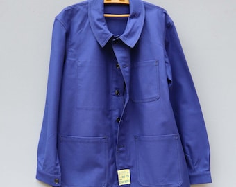 Deadstock Dark Blue French Work Jacket, XL