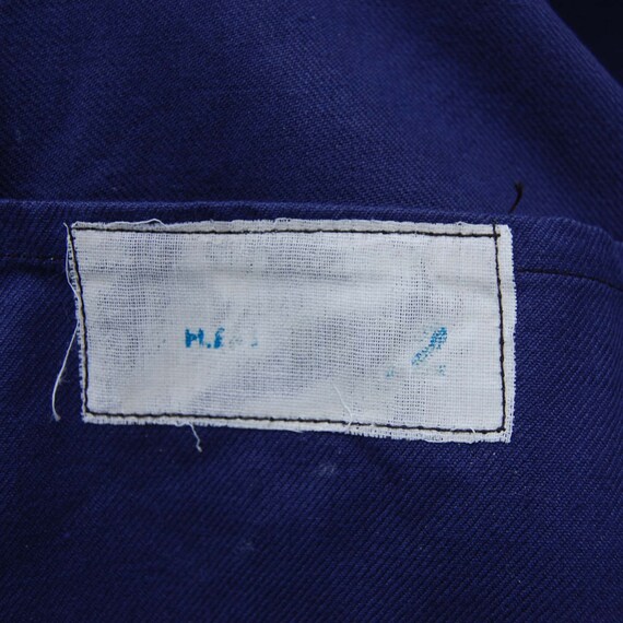 Blue chore jacket, French work jacket for men siz… - image 5