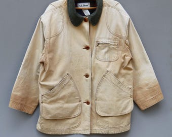 Cappotto da fienile da donna, taglia XL, scolorito, marca LL Bean.