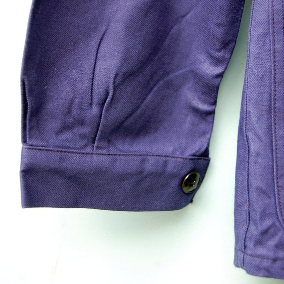 Blue chore jacket, French work jacket for men siz… - image 3