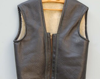 Gilet in similpelle, M/S