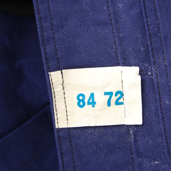 Blue chore jacket, French work jacket for men siz… - image 6