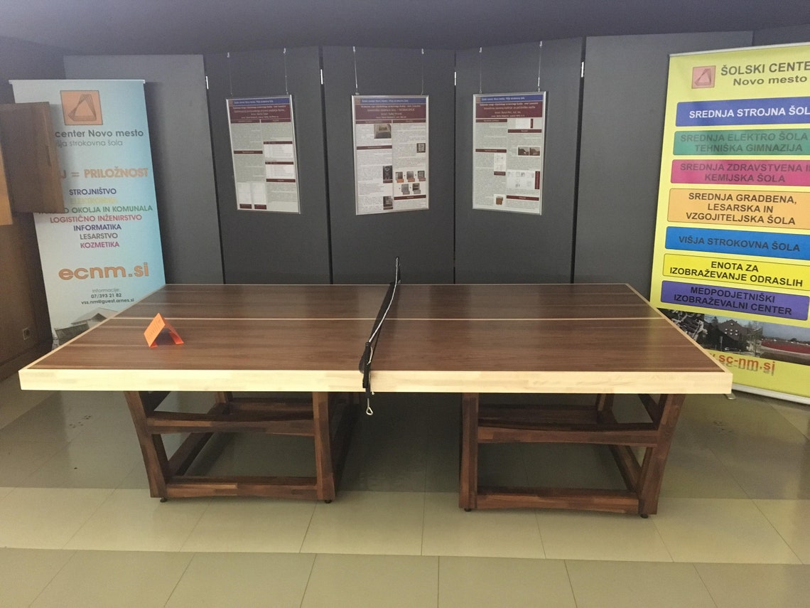 Ping Pong Wooden Table Tennis Table Etsy