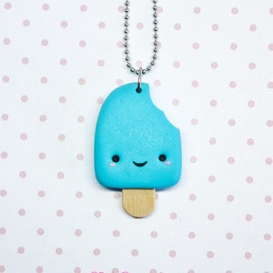 KAWAII ICE CREAM polymer clay, handmade necklace fimo