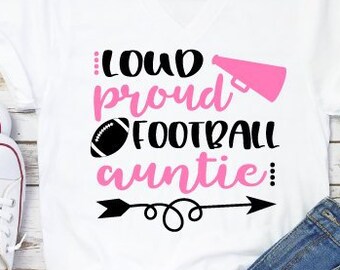 Football Auntie Svg Etsy