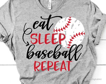 Download Eat Sleep Baseball Etsy