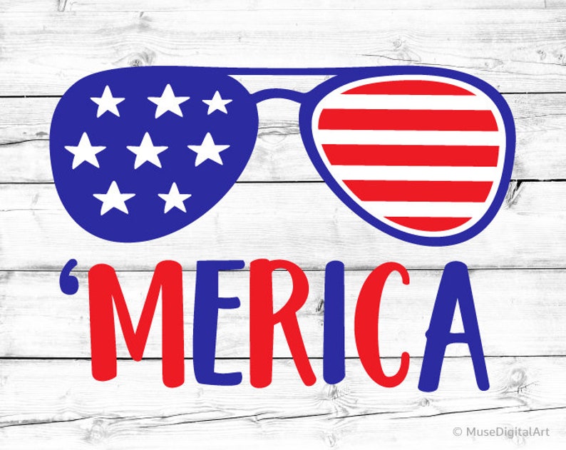 Download Merica Svg American Flag Svg Sunglasses Svg Fourth of July ...