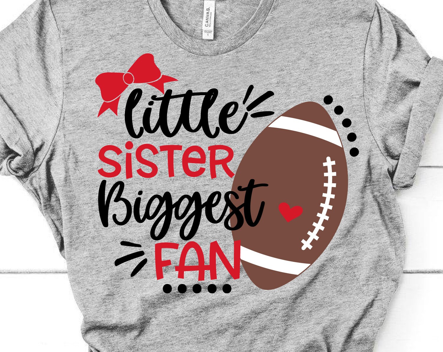 Download Football Sister Svg Little Sister Biggest Fan Football Svg ...