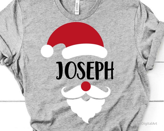 Download Santa Monogram Svg Christmas Svg Santa Hat Santa Beard Svg Etsy