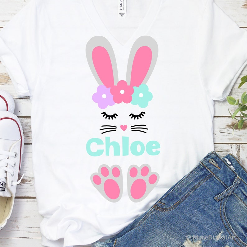 Download Easter Svg Easter Bunny Svg Girl Bunny Monogram Bunny Feet ...
