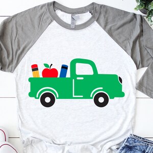 School Truck Svg, Back to School Svg, First Day of School, School Teacher Svg, Kids Shirt, Crayons, Pencils Svg File for , Png