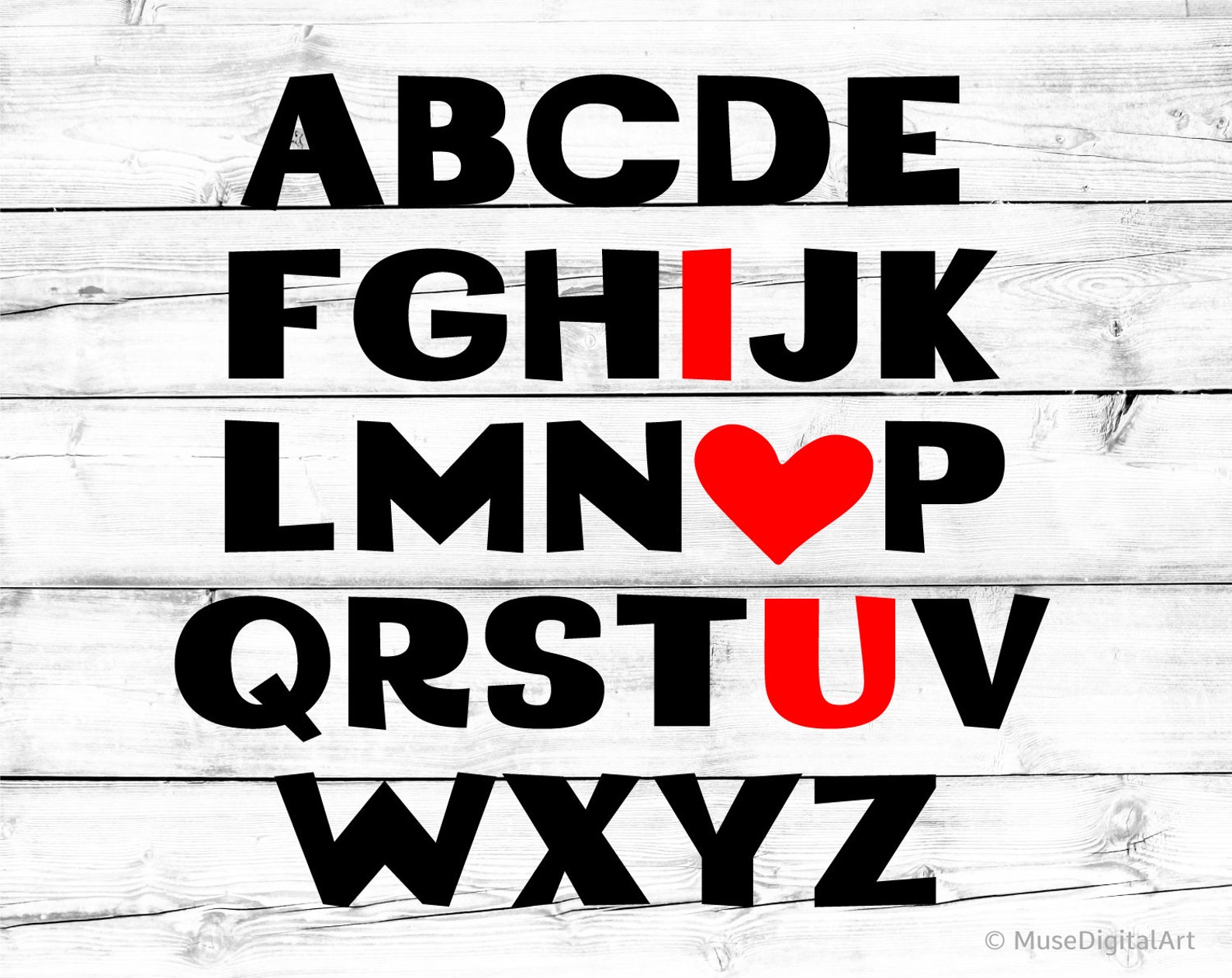 ABC I Love You Svg Valentines Day Svg Teacher Svg Love | Etsy