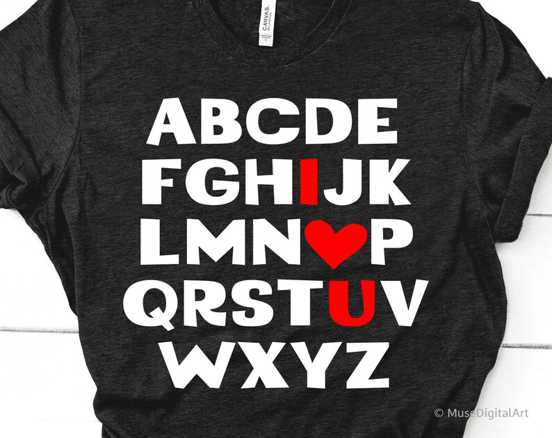 Download ABC I Love You Svg Valentines Day Svg Teacher Svg Love | Etsy