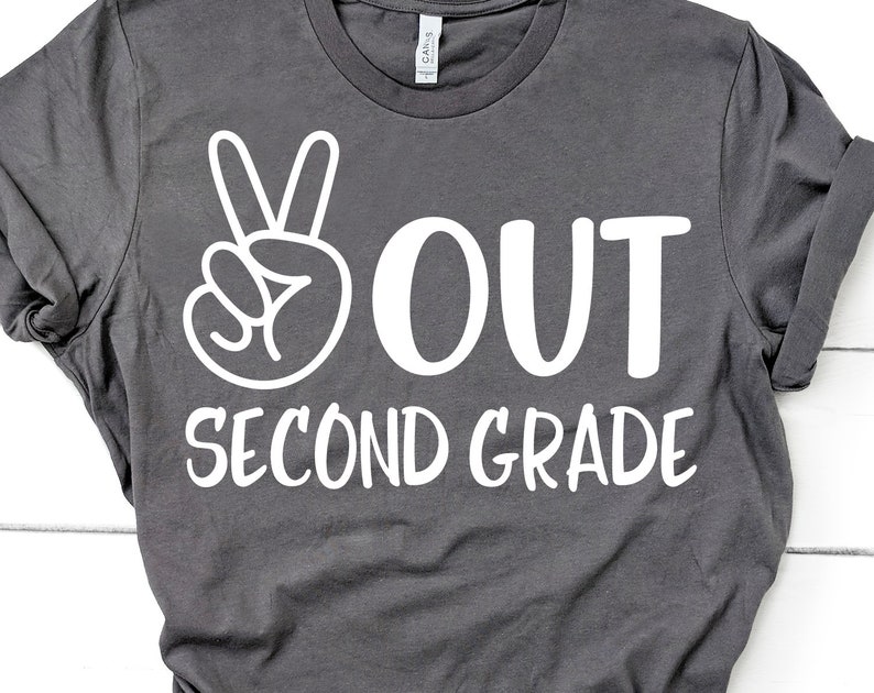 Peace Out Second Grade Svg Last Day of School Svg Kids End - Etsy