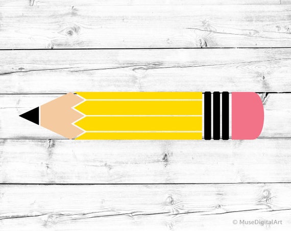 Download Pencil Svg Pencil Silhouette Svg Teacher Svg School Svg | Etsy