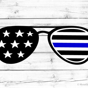 American Flag Svg Sunglasses Svg  Svg Police Officer Svg US Flag Png US Flag Svg for  and