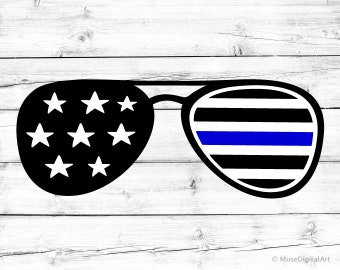 American Flag Svg Sunglasses Svg  Svg Police Officer Svg US Flag Png US Flag Svg for  and