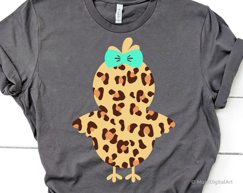 Download Leopard Print Easter Chick Svg Easter Chick Shirt Svg Kids ...