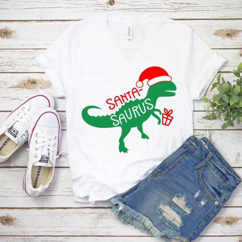 Download Christmas T-Rex Svg Santa-Saurus Svg Santa Dinosaur Svg Boy | Etsy