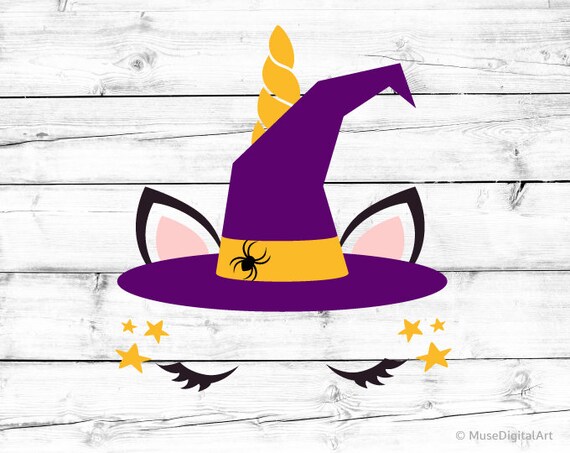 Download Witch Unicorn Svg Girl Halloween Costume Svg Halloween Etsy PSD Mockup Templates
