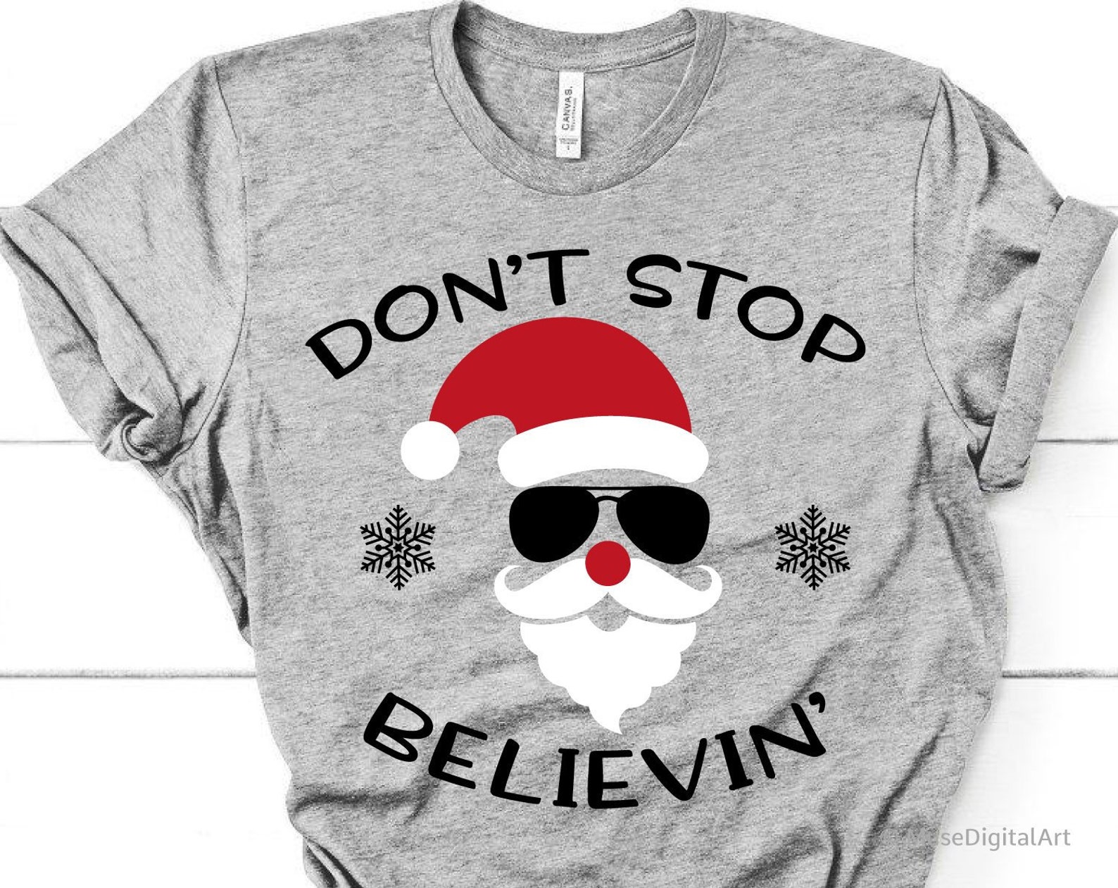 Believe Svg, Christmas Svg, Don’t Stop Believing Svg, Santa B...