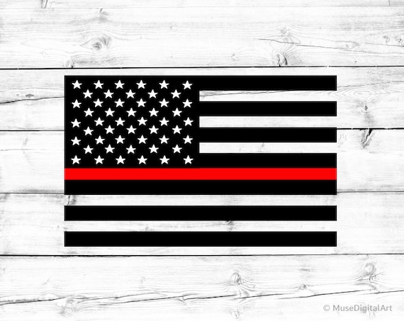 Download Thin Red Line American Flag Svg Firefighter Svg US Flag ...