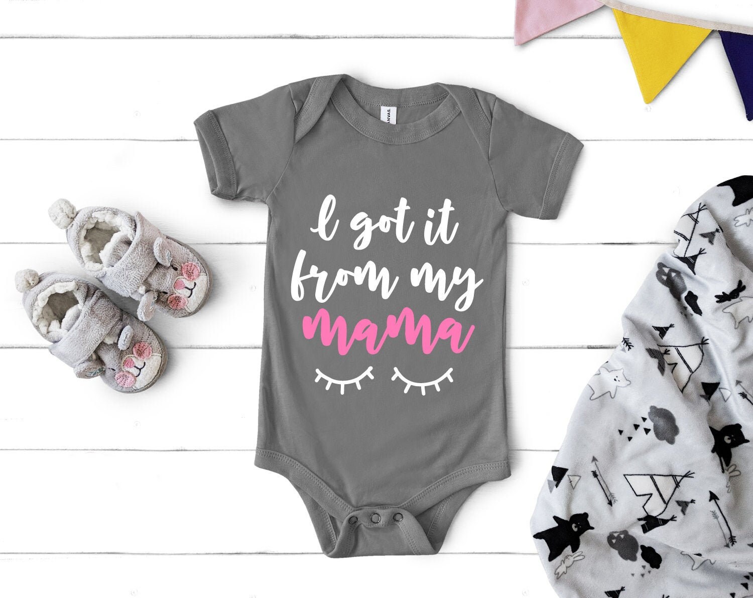 I Got It From My Mama Svg Baby Girl Svg Svg Baby Tee Svg | Etsy