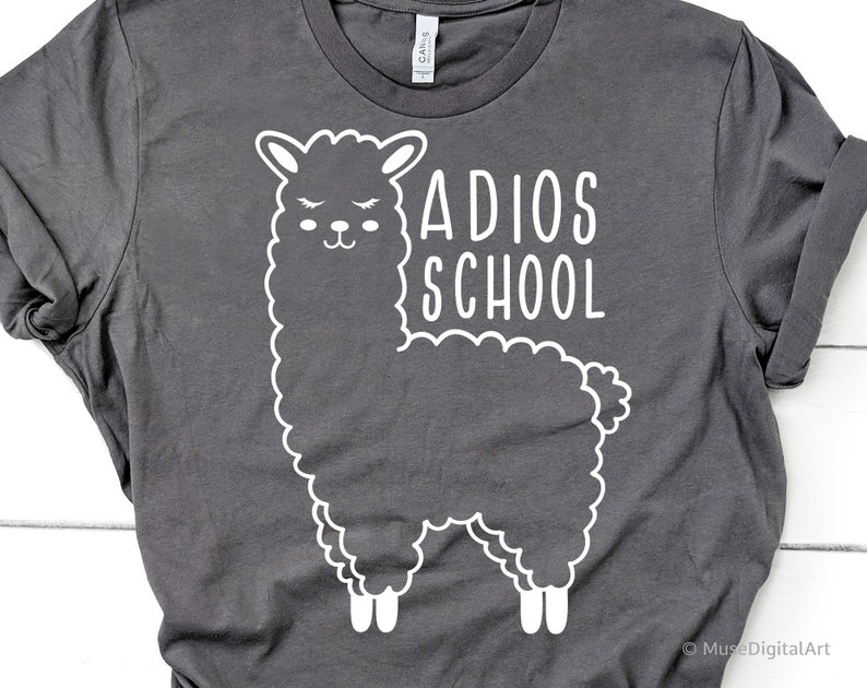 Download Adios School Svg Last Day of School Llama Svg Summer Break ...