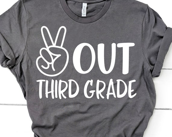 Peace Out 3rd Grade Svg Last Day Of School Third Grade Svg Etsy