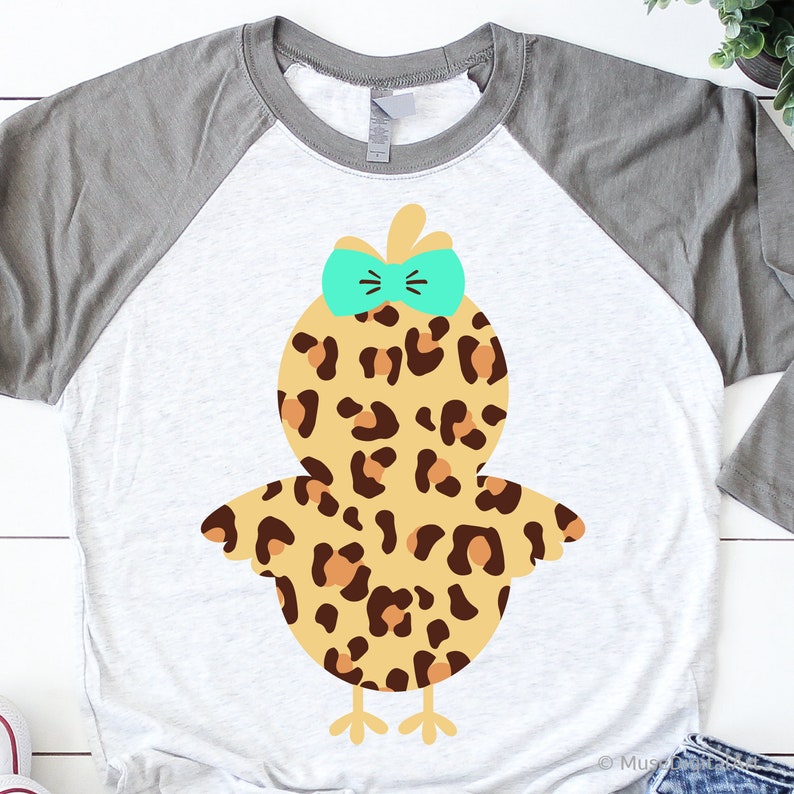 Download Leopard Print Easter Chick Svg Easter Chick Shirt Svg Kids ...
