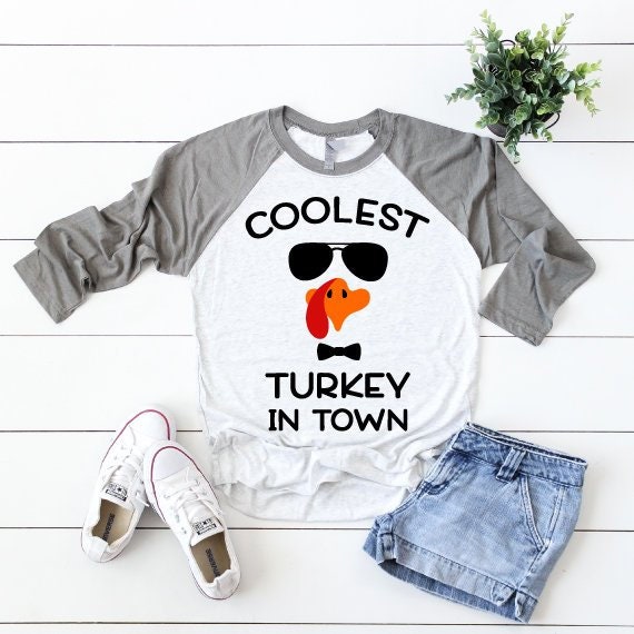 Download Coolest Turkey In Town Svg Thanksgiving Svg Cutest Turkey Etsy