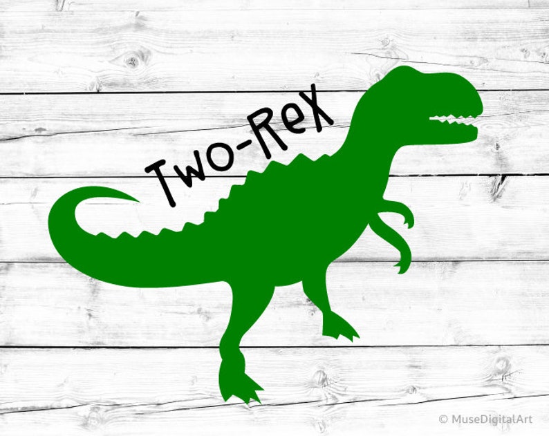 Two Rex Svg Boy 2nd Birthday Svg Dinosaur Svg T-Rex Svg I ...