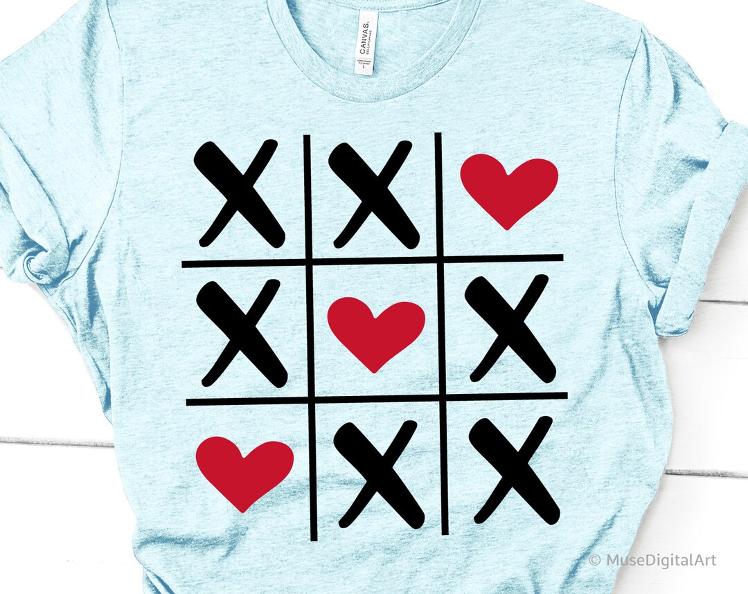 Tic Tac Toe Svg, Valentines Day Svg, Love Always Wins Svg, Hugs and ...