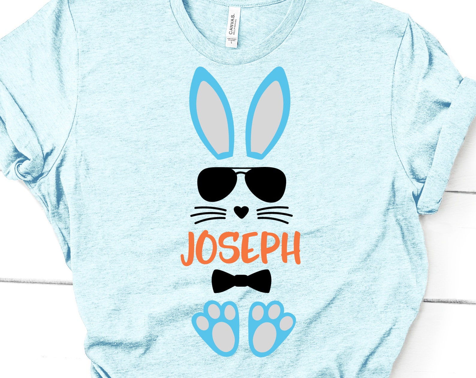 Boys Easter Svg Easter Bunny Svg Boy Bunny Monogram Svg | Etsy