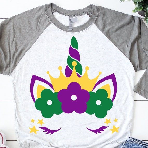 Mardi Gras Unicorn Svg Kids Mardi Gras 