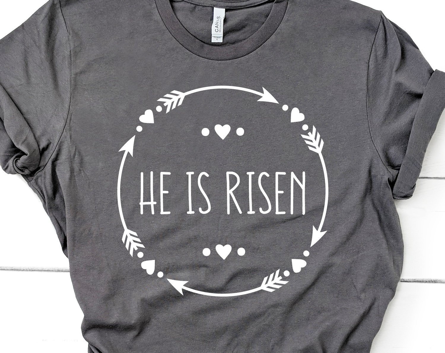 Download He is Risen Svg Easter Svg Christian Cross Svg Easter Shirt | Etsy
